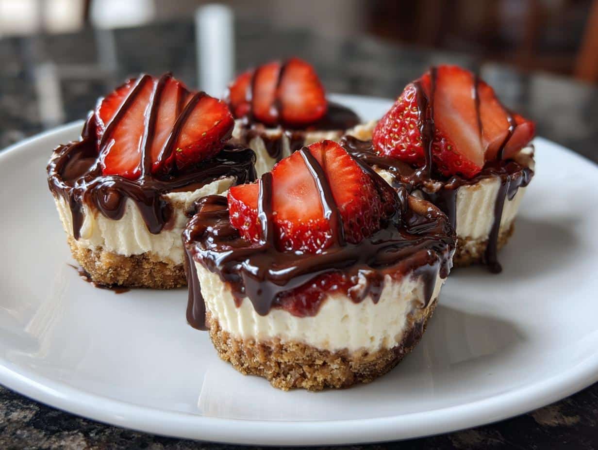 Chocolate Strawberry Cheesecake Cups
