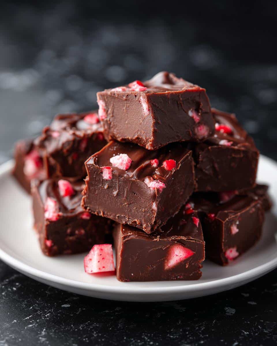 Chocolate Strawberry Fudge Squares - detail 4