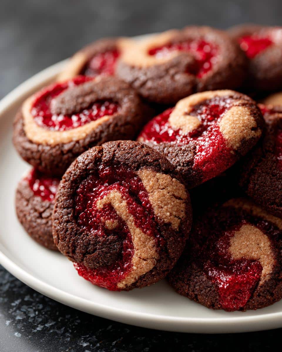 Chocolate Strawberry Swirl Cookies - detail 1