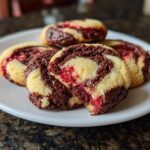 Chocolate Strawberry Swirl Cookies