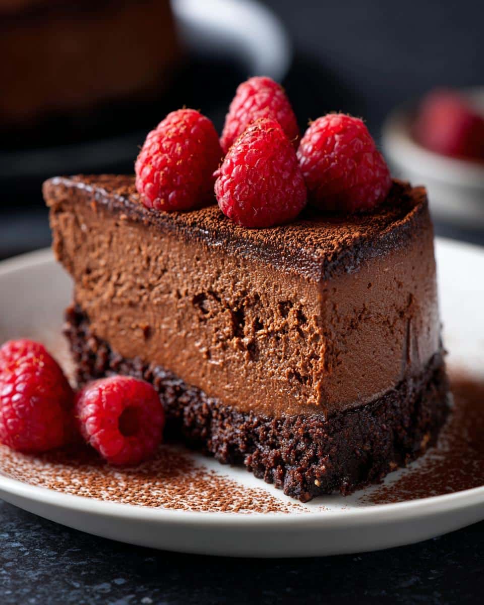 Chocolate Valentine’s Day Cheesecake - detail 1