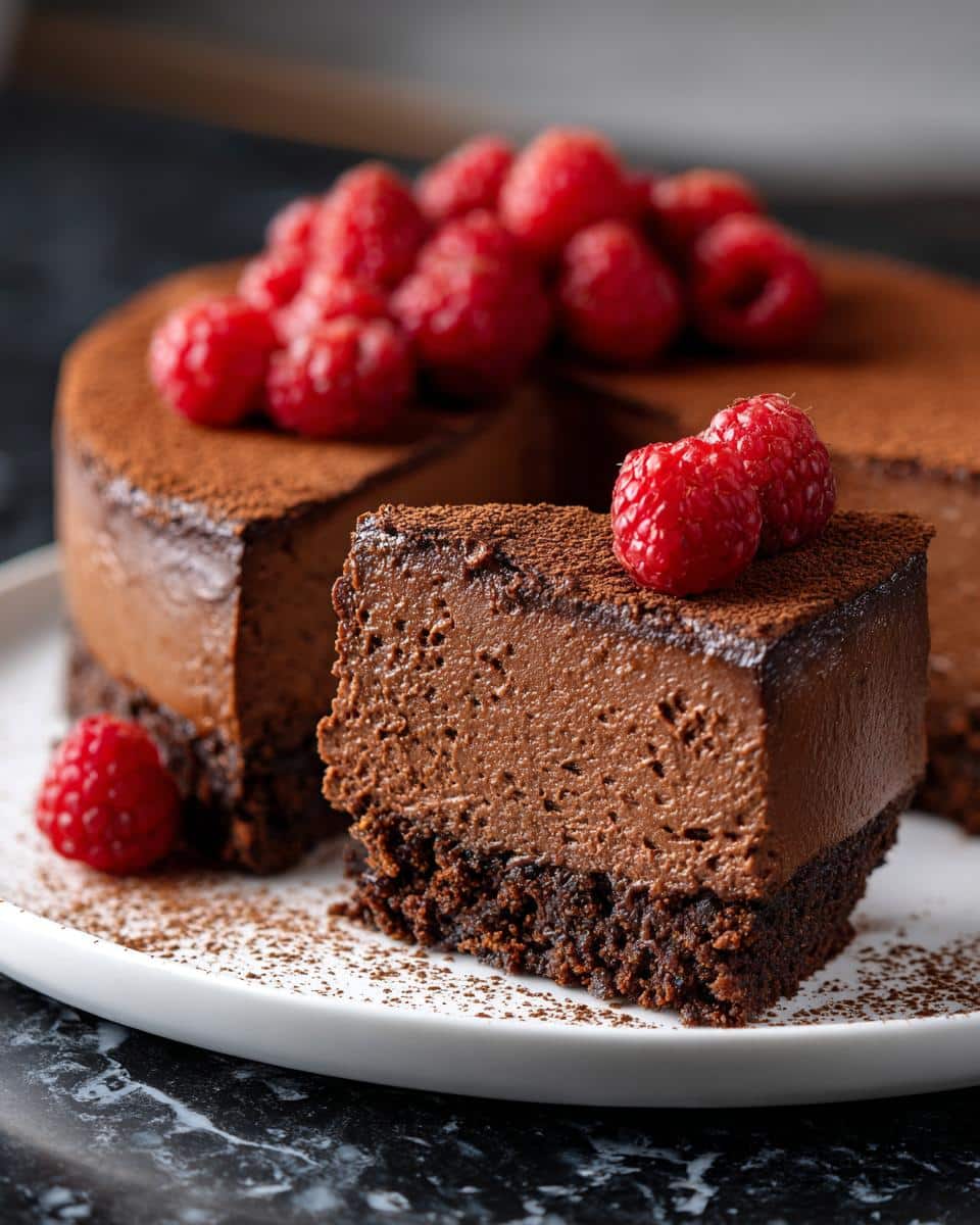 Chocolate Valentine’s Day Cheesecake - detail 2