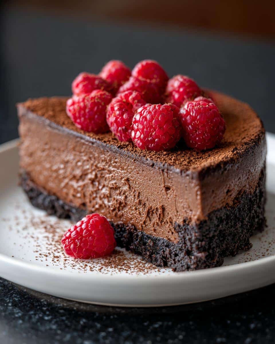 Chocolate Valentine’s Day Cheesecake - detail 3