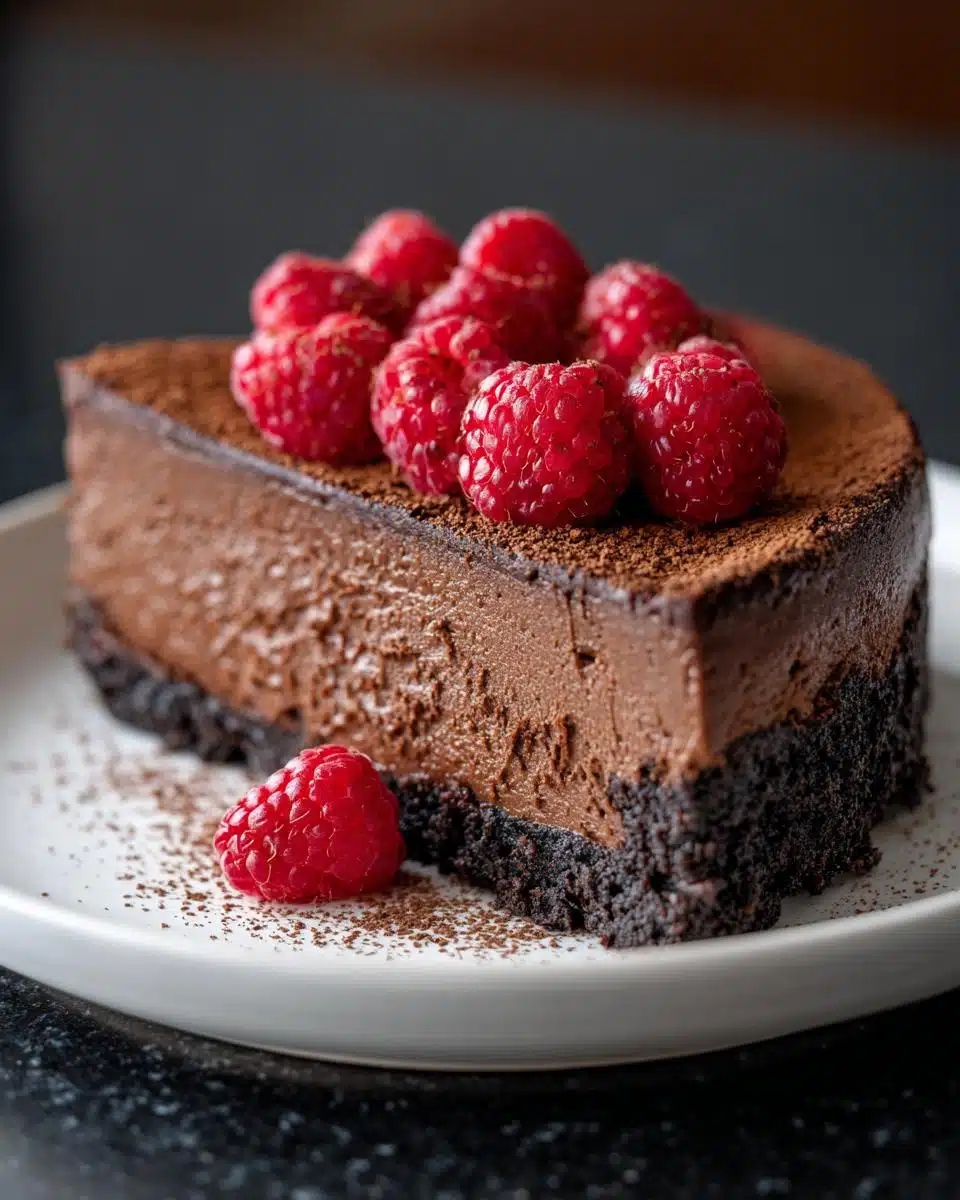 Chocolate Valentine’s Day Cheesecake - detail 3