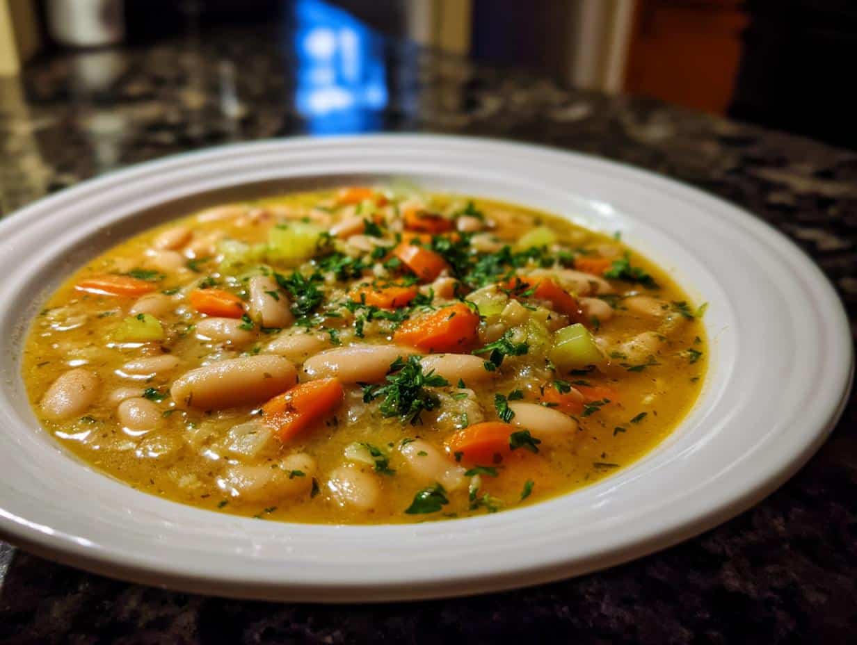 Classic Mediterranean White Bean Soup