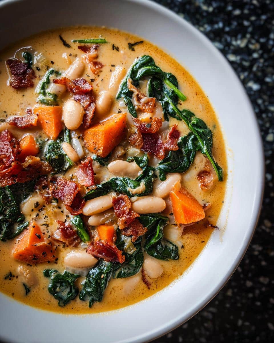 Creamy Tuscan White Bean Soup - detail 2