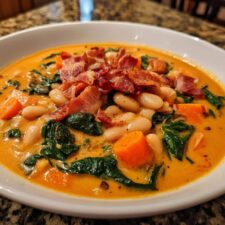 Creamy Tuscan White Bean Soup Recipe - 35 Minute Comfort Bliss