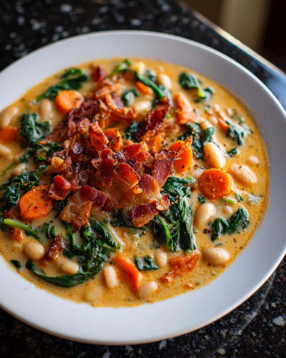 Creamy Tuscan White Bean Soup - detail 3