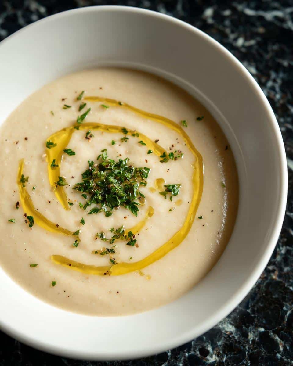 Creamy White Bean Soup With Olive Oil - detail 1