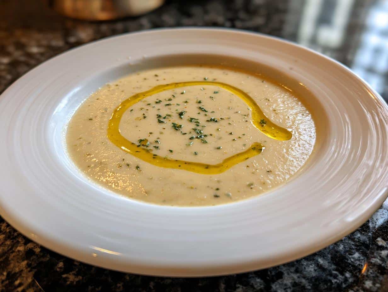 Creamy White Bean Soup With Olive Oil
