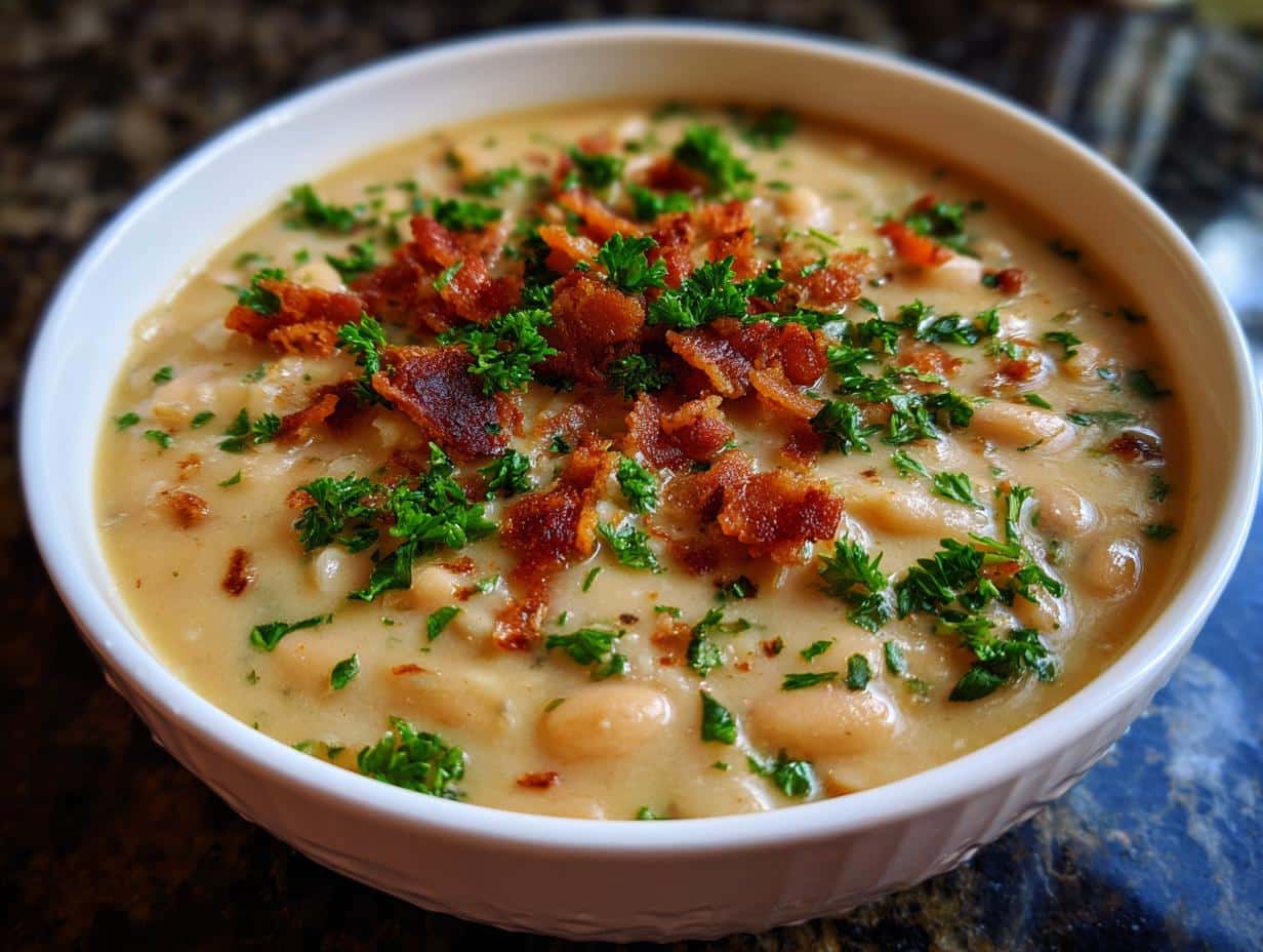 Creamy White Bean Soup With Parmesan Rind