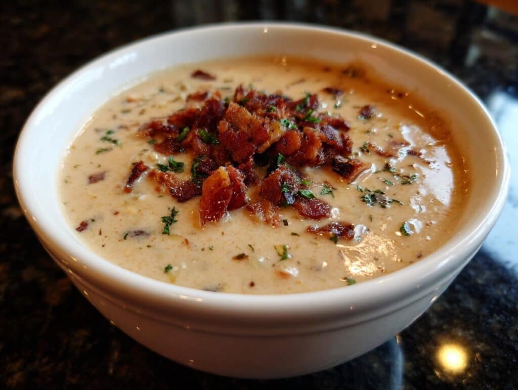 Creamy White Bean Soup with Dijon