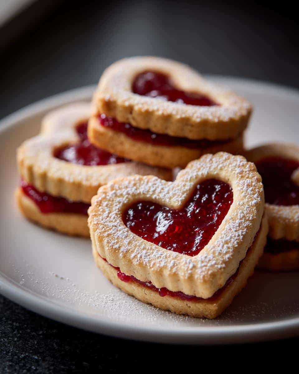 Heart Jam Linzer Cookies - detail 1