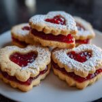 Heart Jam Linzer Cookies