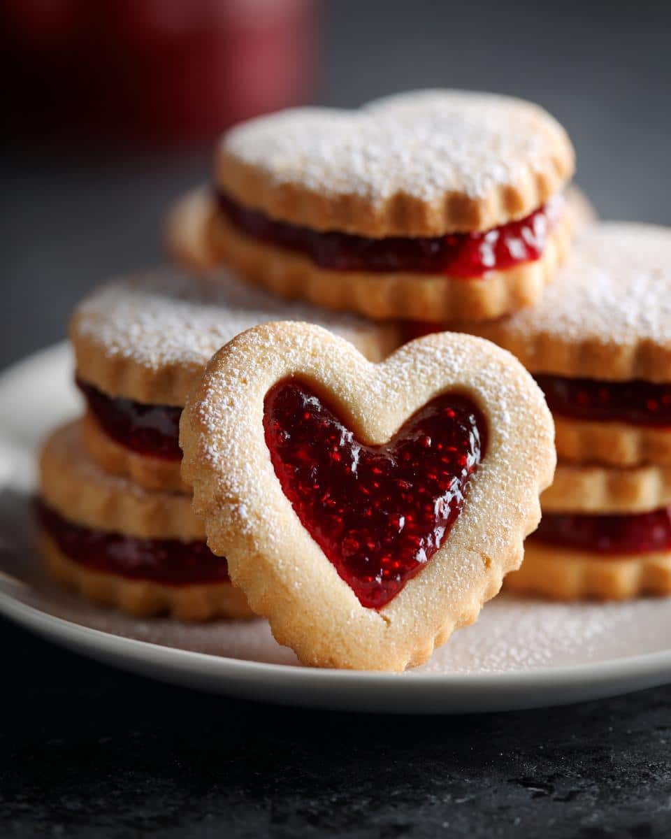 Heart Jam Linzer Cookies - detail 2