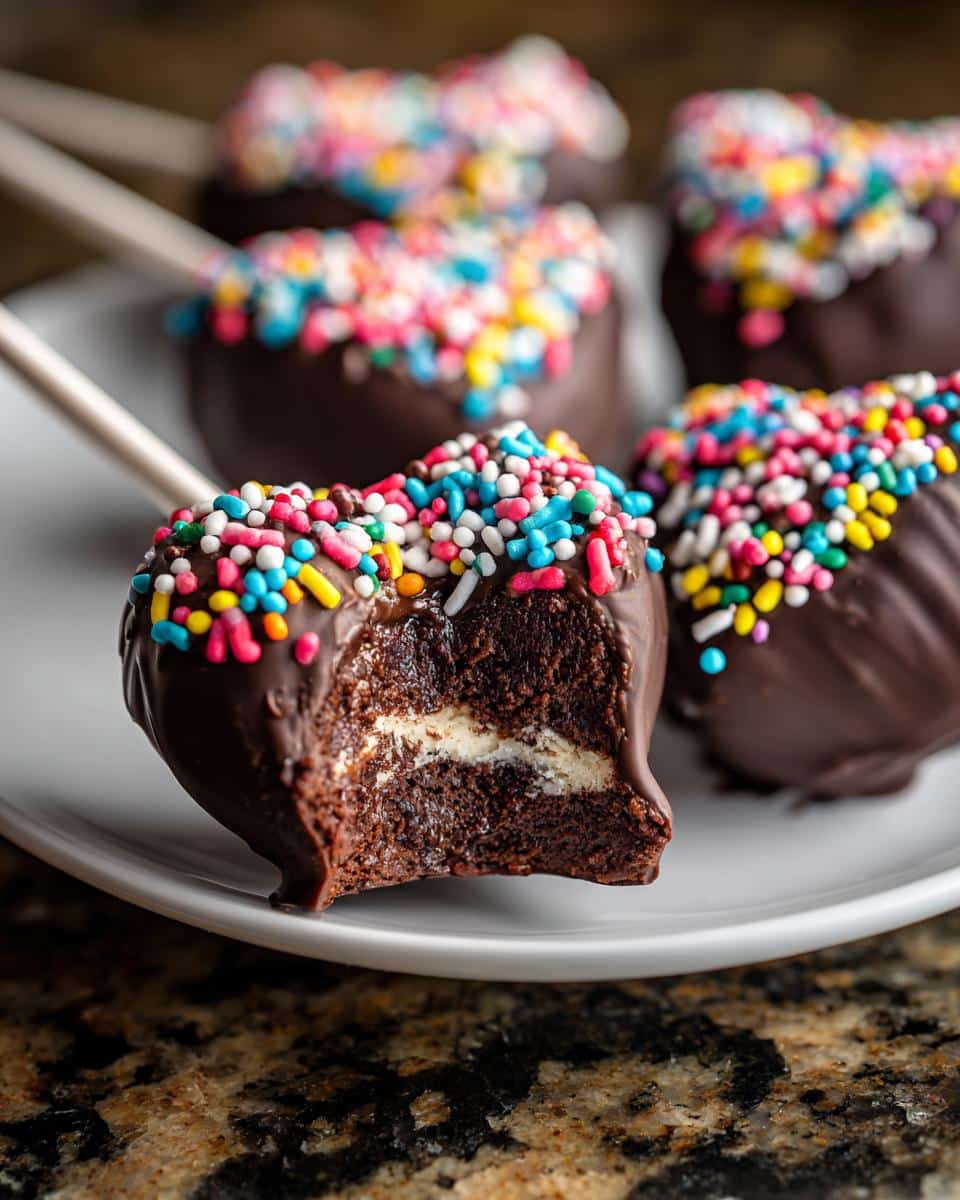 Heart-Shaped Brownie Pops - detail 1