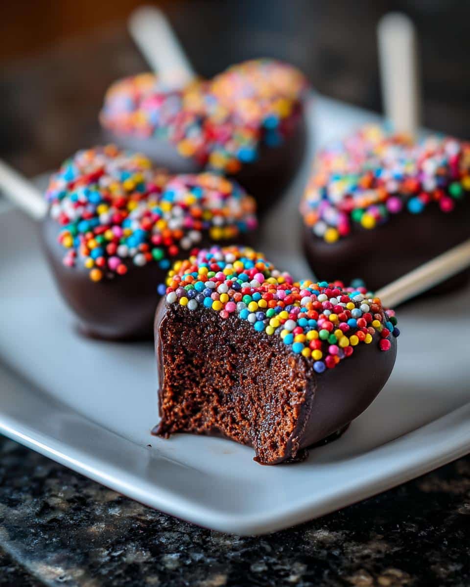 Heart-Shaped Brownie Pops - detail 4