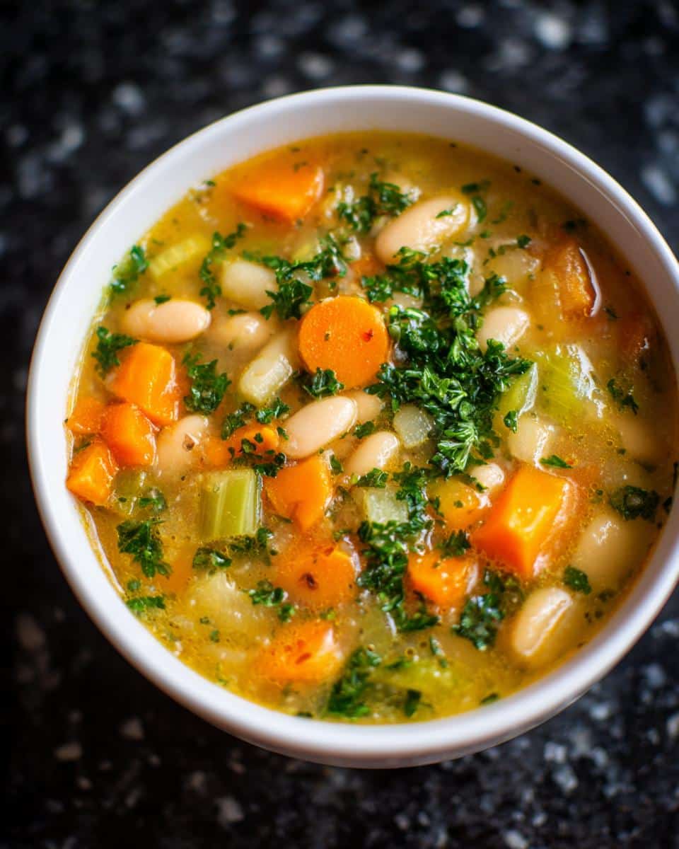 Italian Bean Soup with Garden Herbs - detail 1