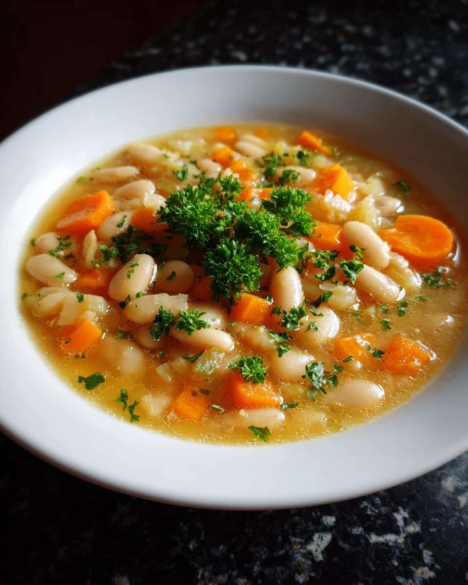 Lemon Garlic White Bean Soup - detail 2