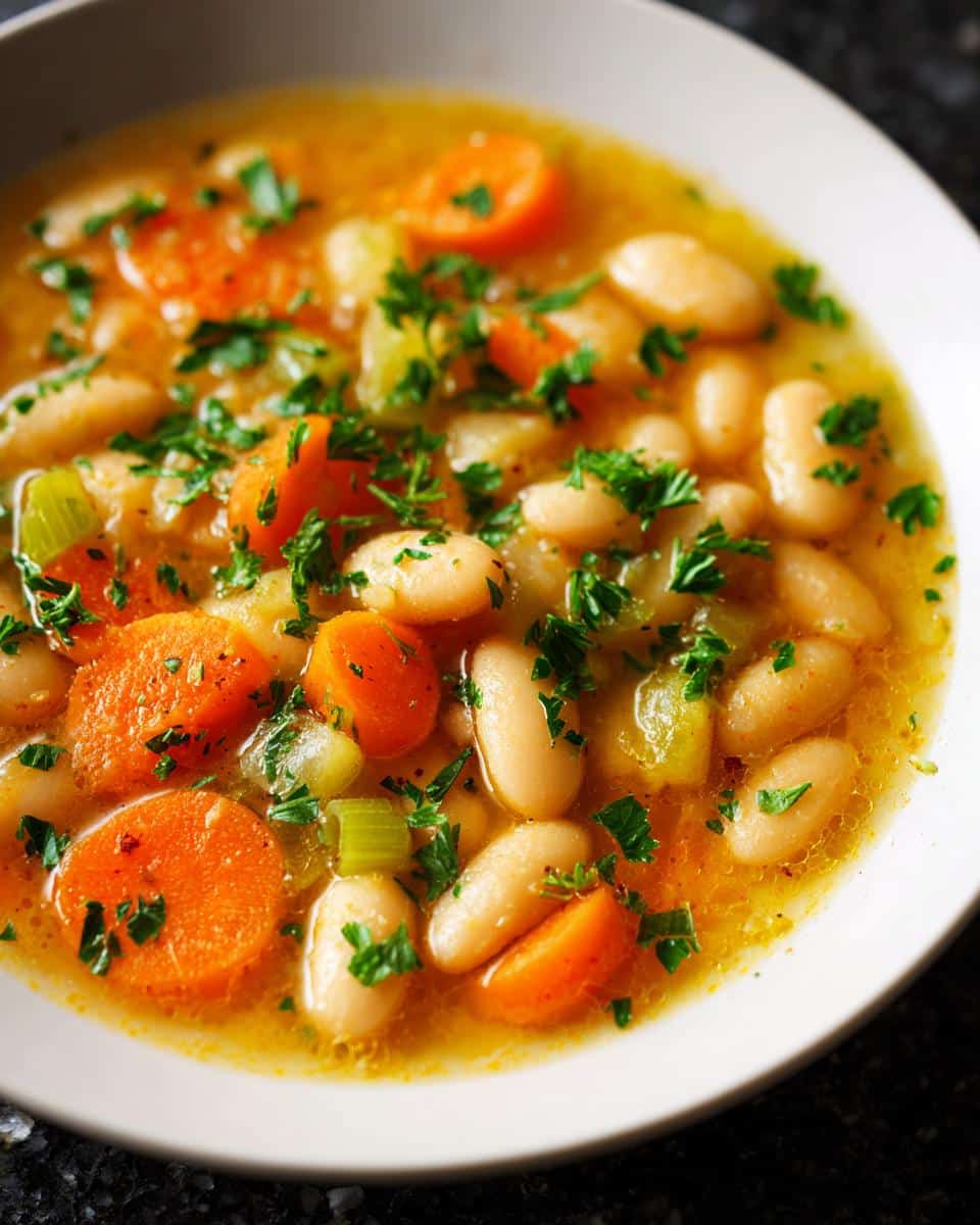 Lemon Garlic White Bean Soup - detail 3