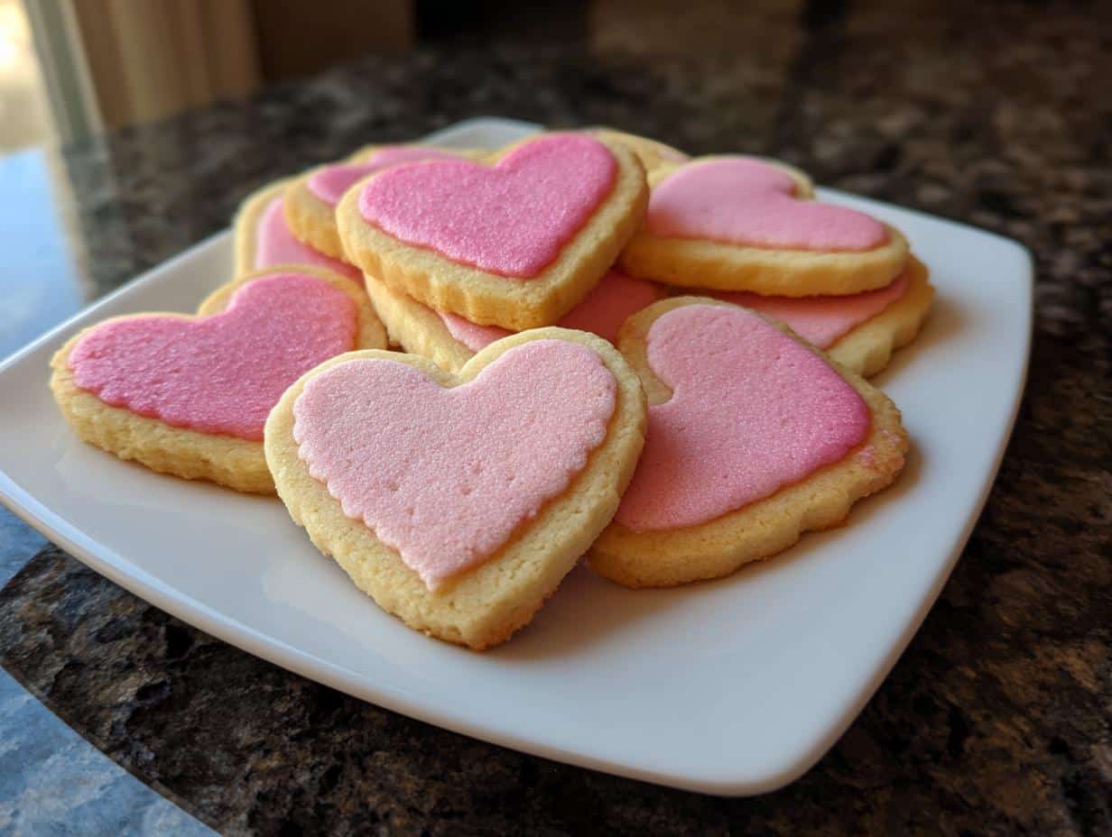 Love Letter Shortbread Cookies