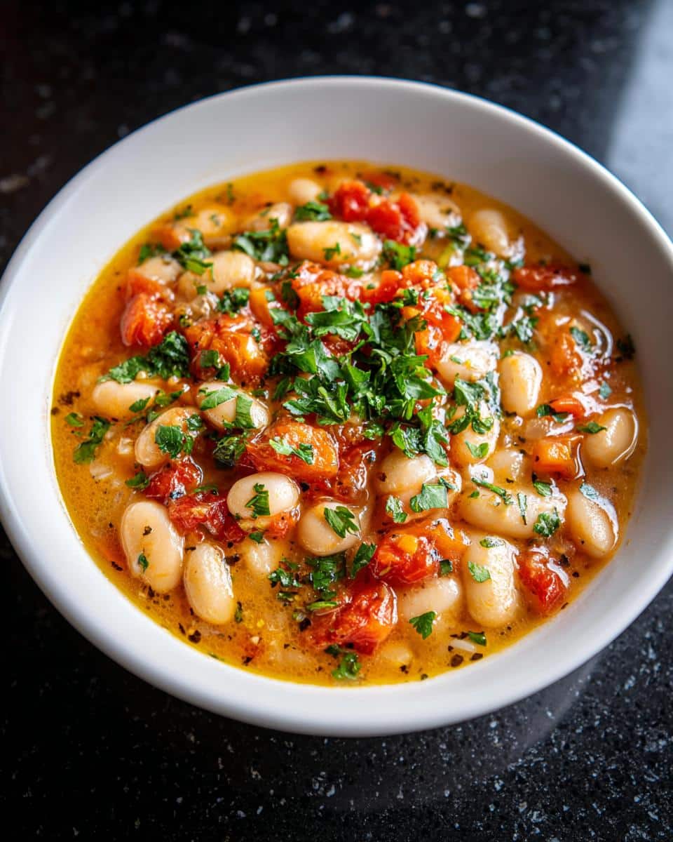 Mediterranean Bean Soup with Tomatoes - detail 1
