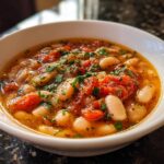 Mediterranean Bean Soup with Tomatoes