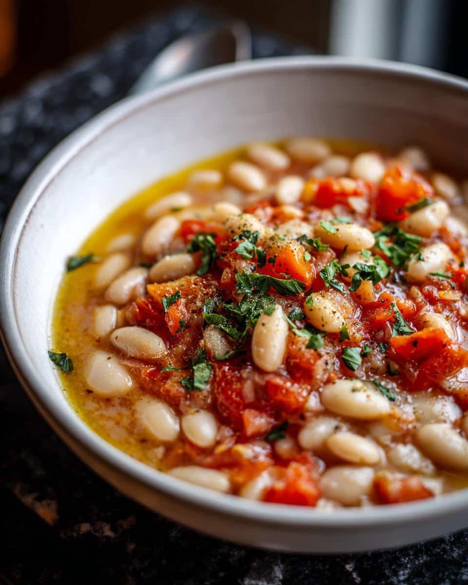 Mediterranean Bean Soup with Tomatoes - detail 2