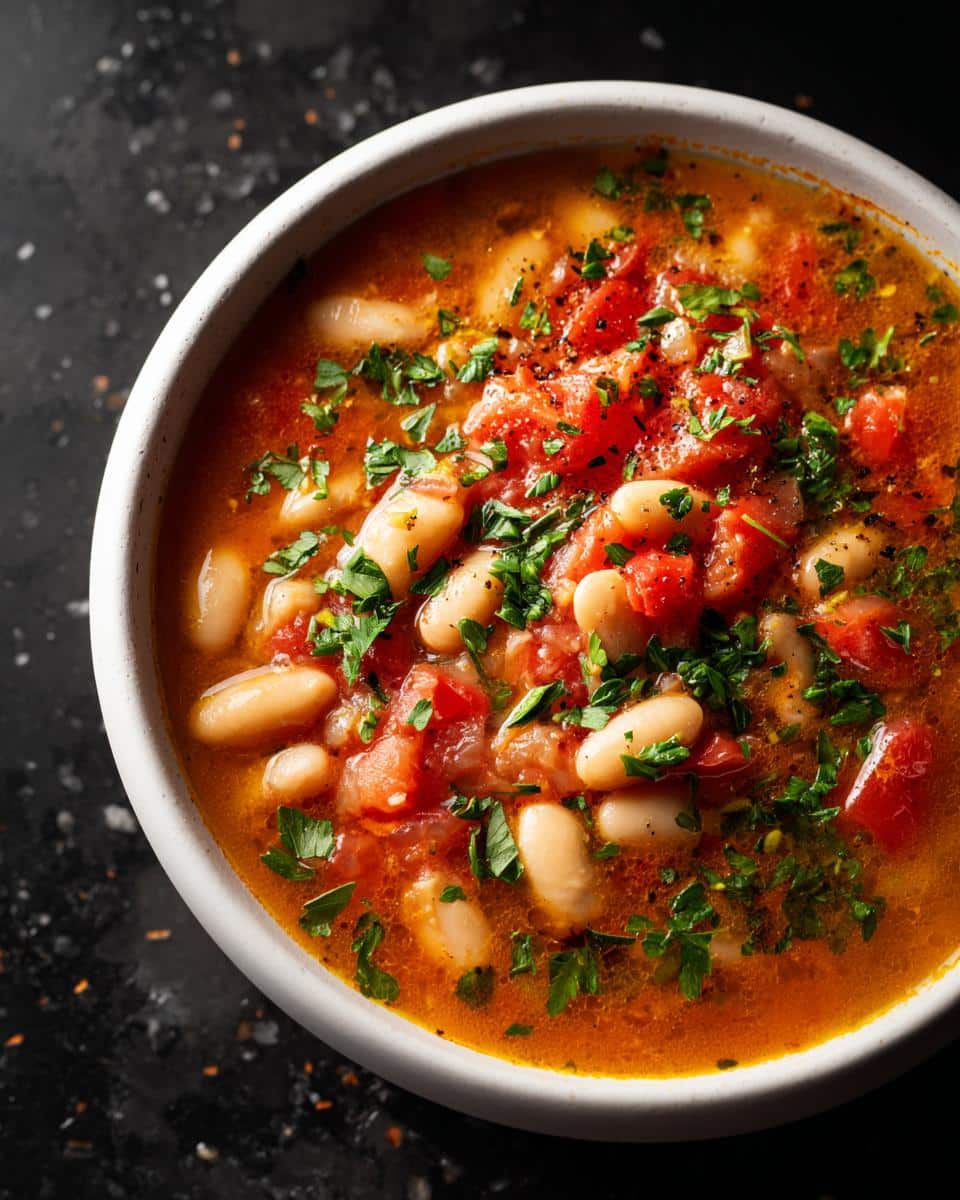 Mediterranean Bean Soup with Tomatoes - detail 3