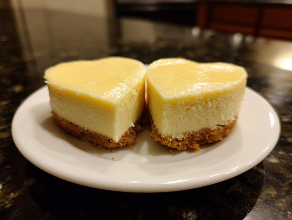 Mini Heart-Shaped Cheesecakes