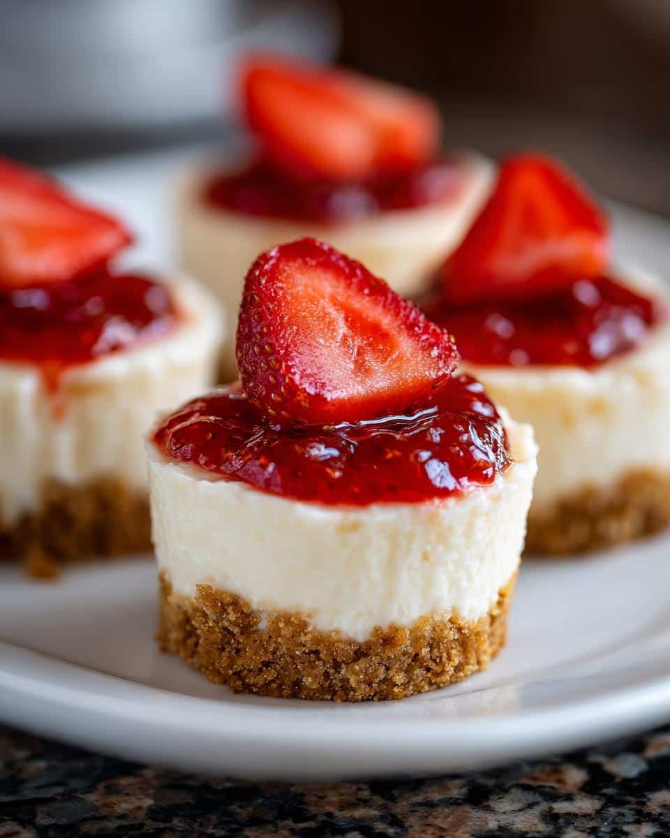 Mini Valentine’s Day Cheesecake Bites - detail 1