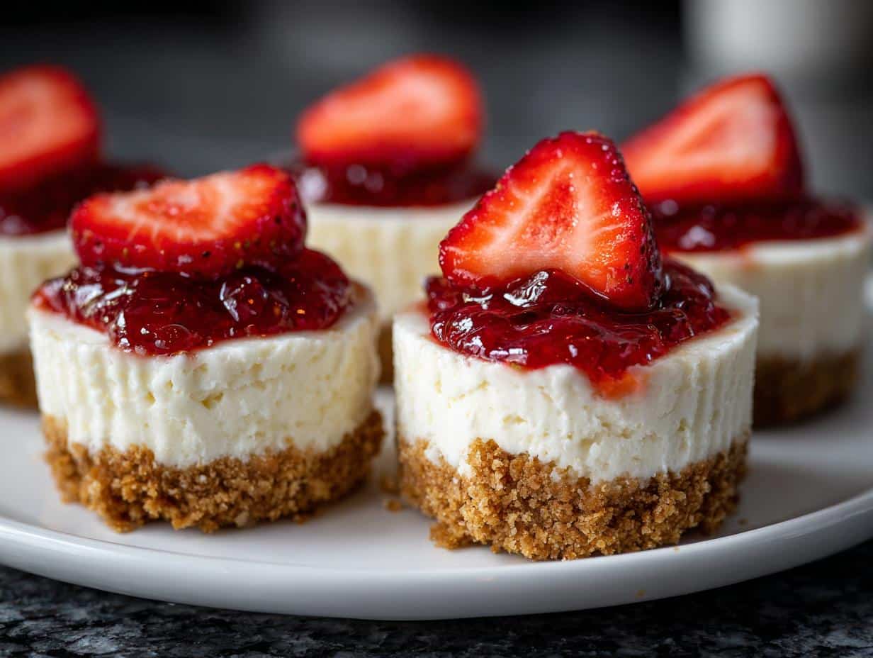 Mini Valentine’s Day Cheesecake Bites