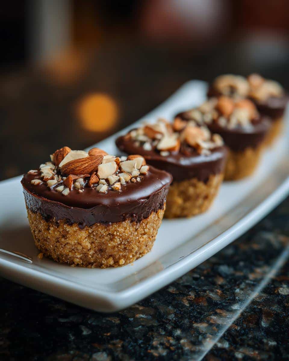 Mini almond chocolate dessert cups - detail 1