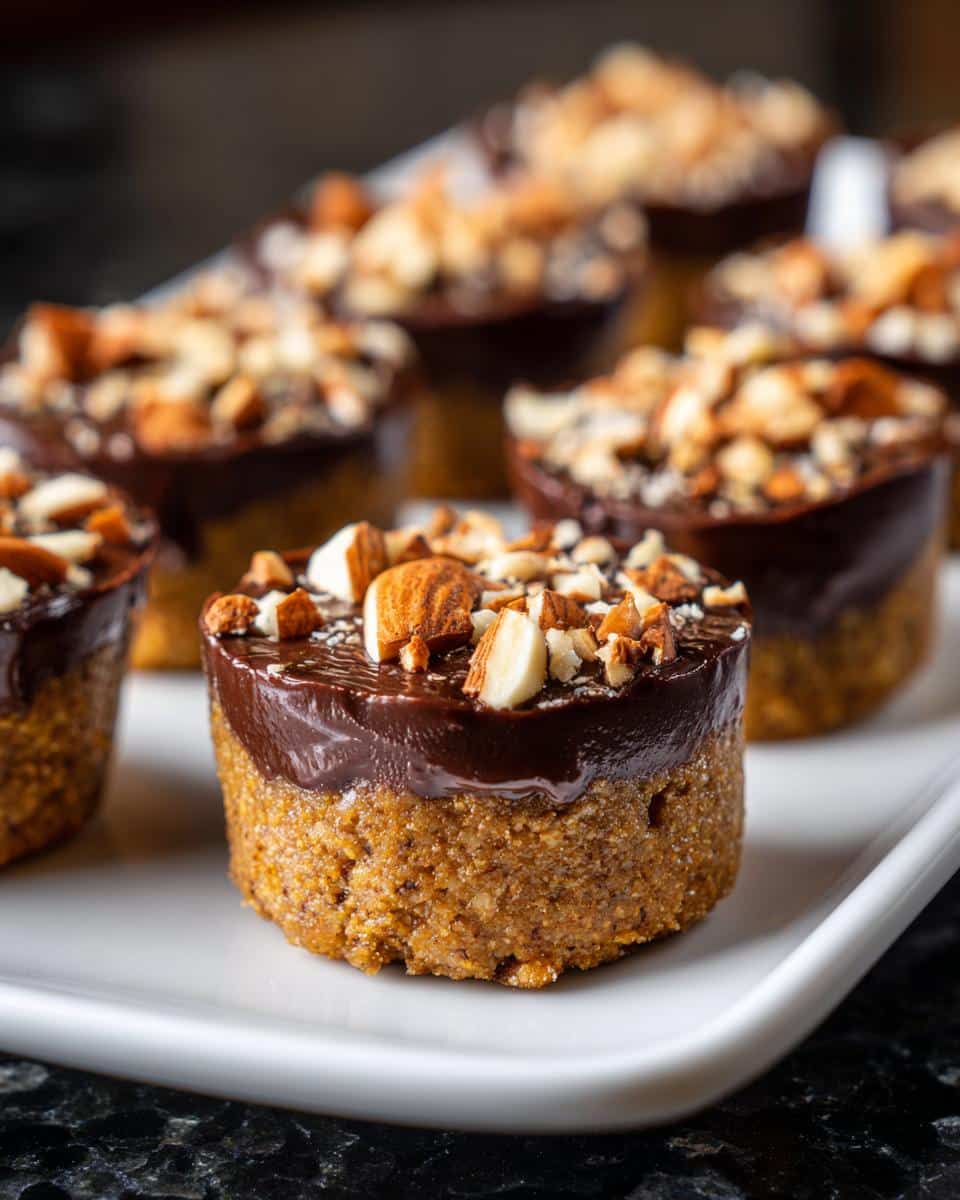Mini almond chocolate dessert cups - detail 2