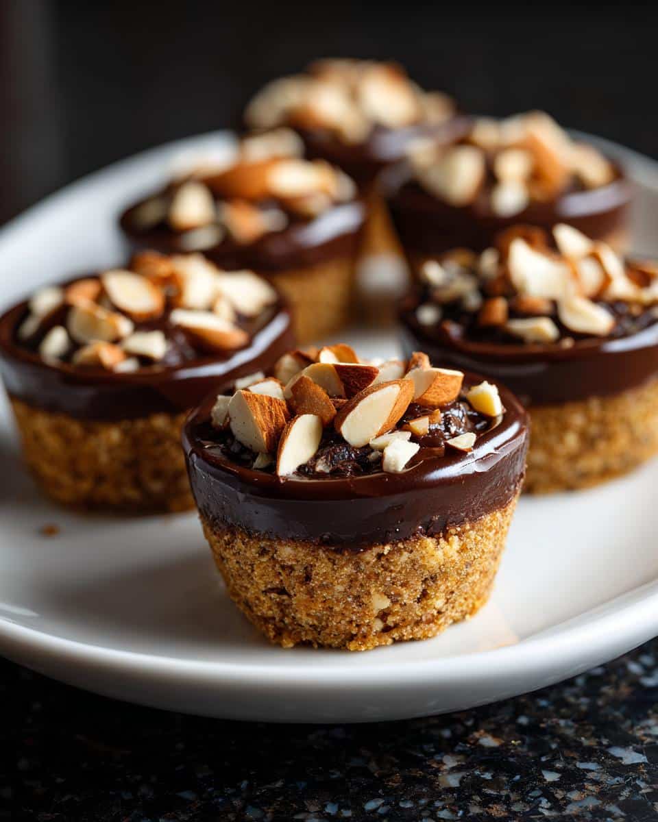 Mini almond chocolate dessert cups - detail 3