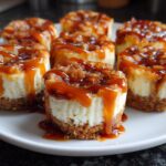 Mini caramel apple cheesecake bites
