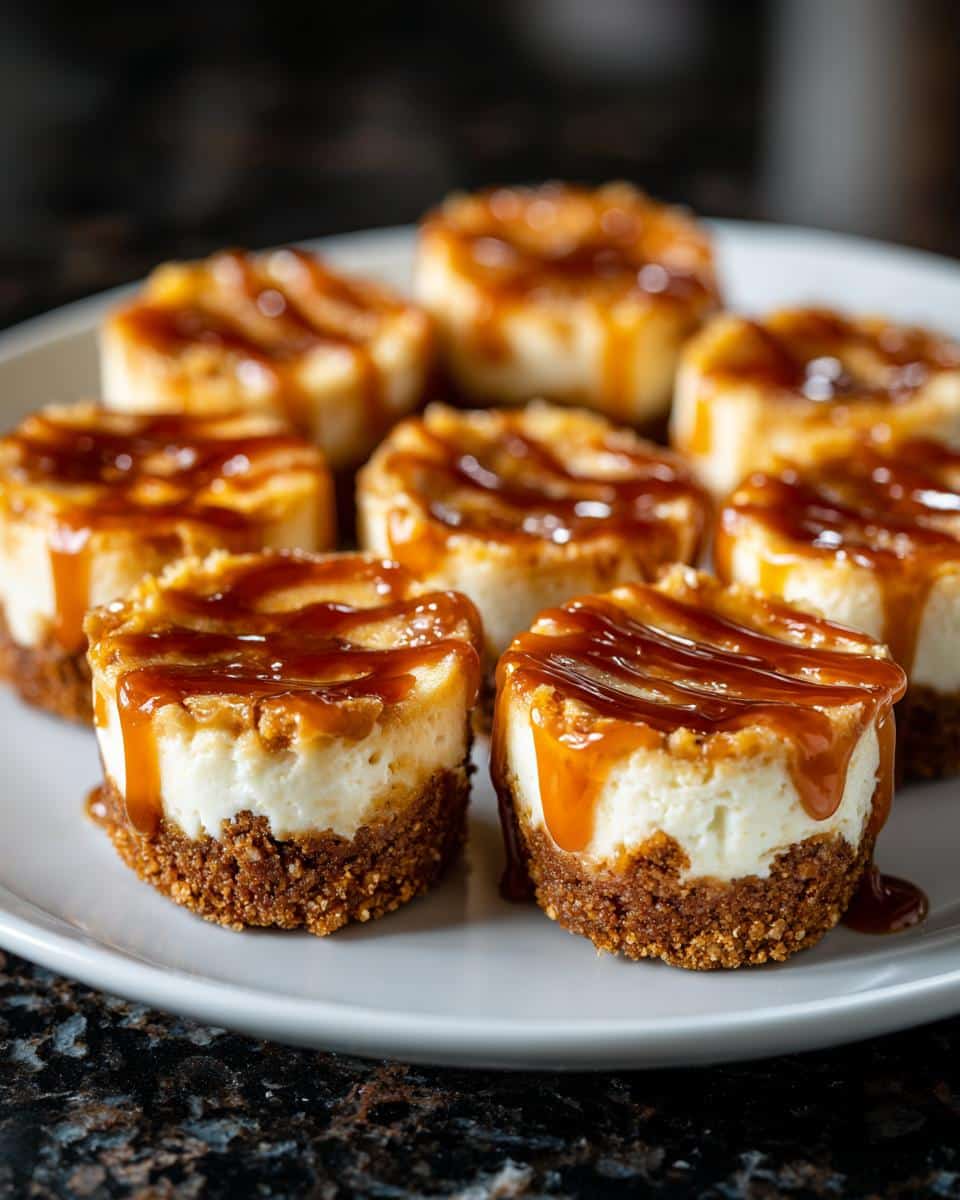 Mini caramel apple cheesecake bites - detail 2