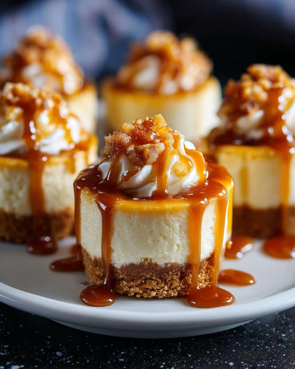 Mini caramel apple cheesecake bites - detail 3