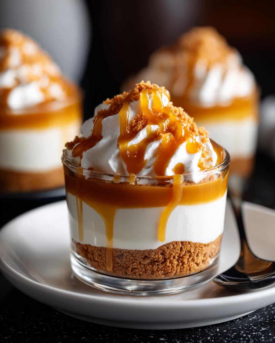 Mini caramel biscuit dessert cups - detail 1