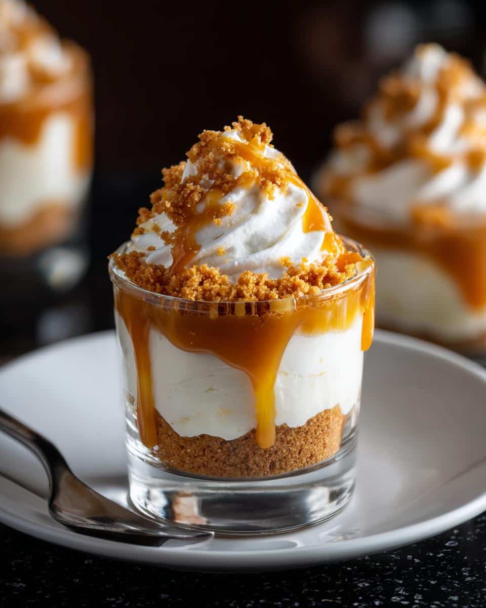 Mini caramel biscuit dessert cups - detail 2