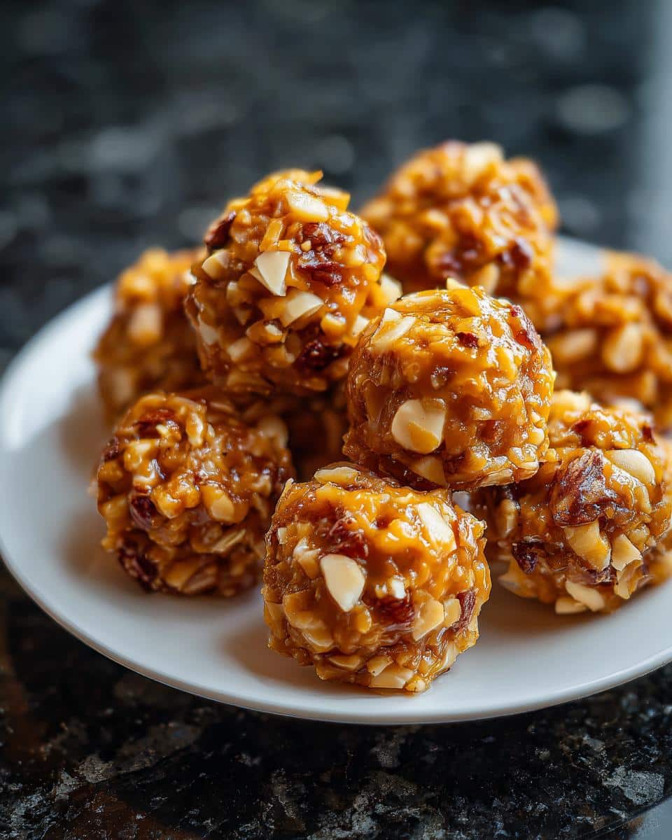 Mini caramel nut dessert bites - detail 1