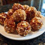 Mini caramel nut dessert bites