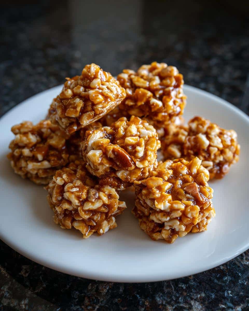 Mini caramel nut dessert bites - detail 2