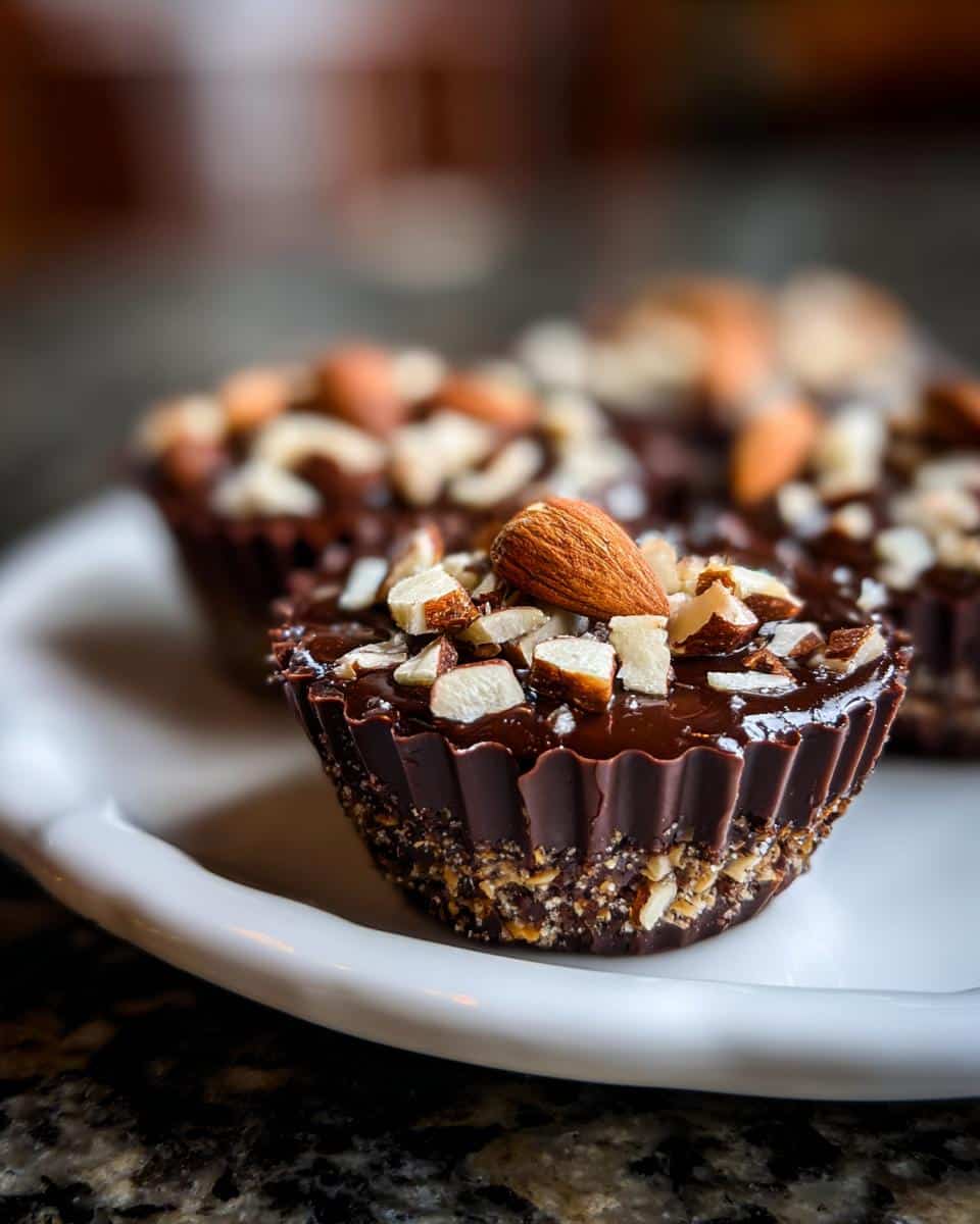 Mini chocolate almond dessert cups - detail 1