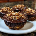 Mini chocolate almond dessert cups