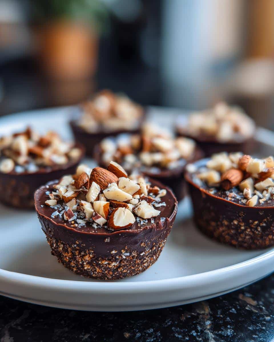 Mini chocolate almond dessert cups - detail 2