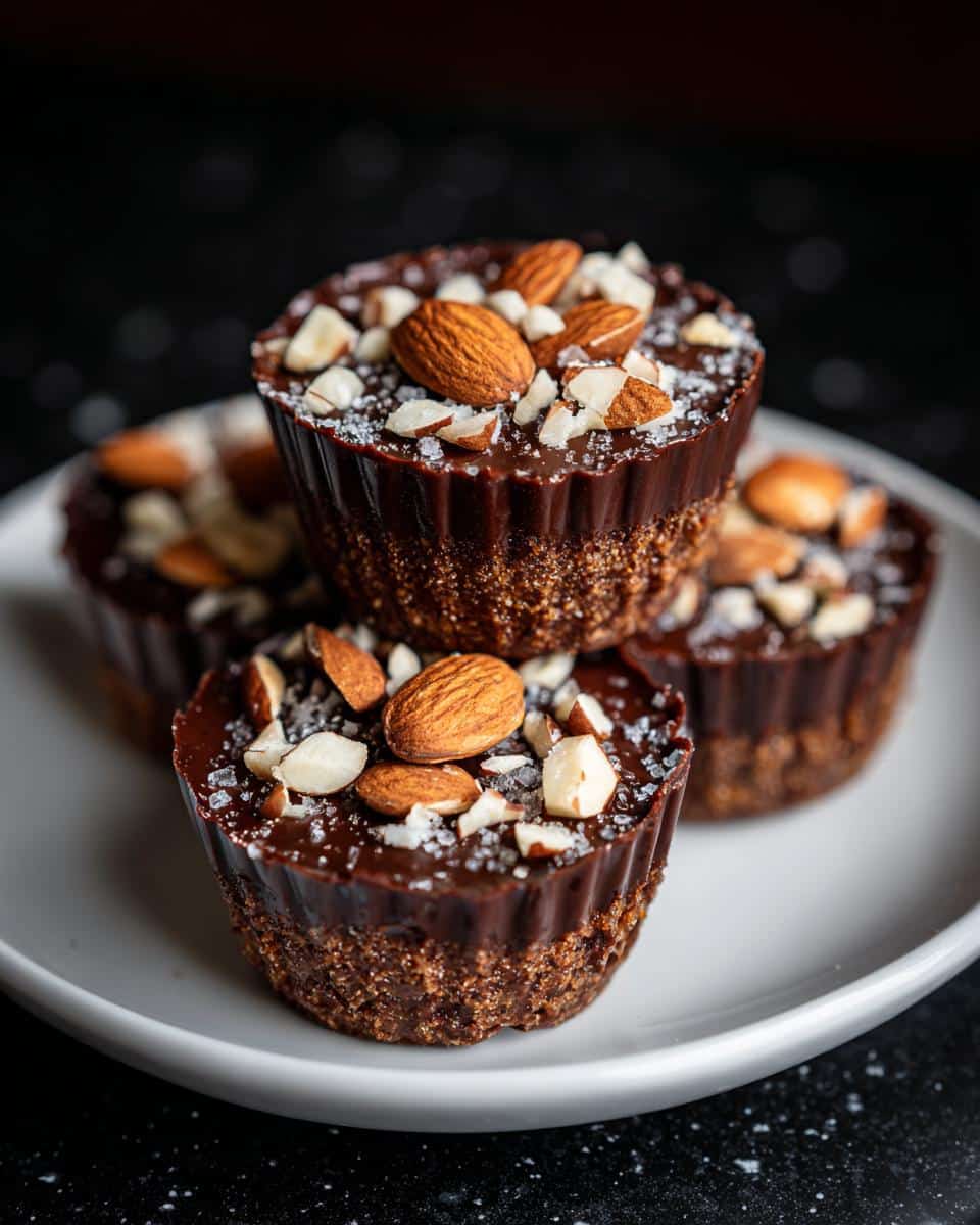 Mini chocolate almond dessert cups - detail 3