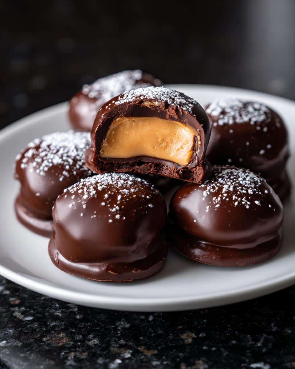 Mini chocolate peanut dessert bites - detail 1