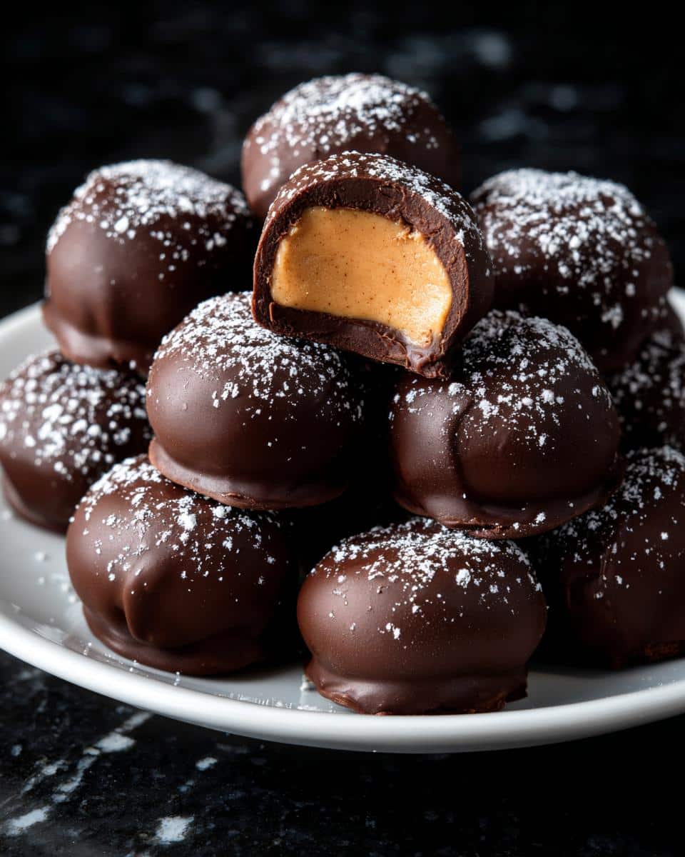 Mini chocolate peanut dessert bites - detail 2