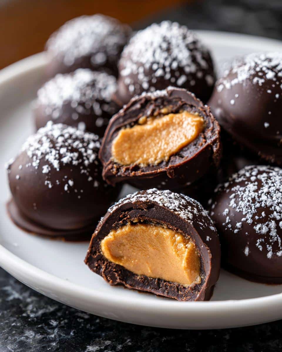 Mini chocolate peanut dessert bites - detail 4